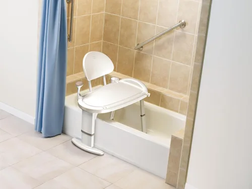 Miniatura 4 de Banco de transferencia de bañera de seguridad para el hogar Moen, silla de ducha para ancianos y discapacitados con altura ajustable, accesorios