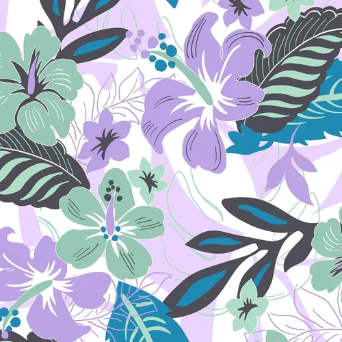 Miniatura 6 de Vera Bradley Maleta rígida para debajo del asiento para mujer, Isla Floral Púrpura