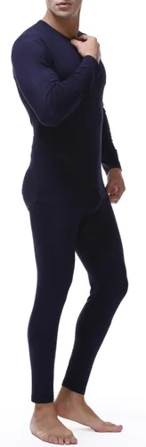 Miniatura 4 de Locachy Conjunto de ropa interior térmica ultra suave para hombre, elástico, fino, algodón modal, largo, conjunto de parte superior e inferior