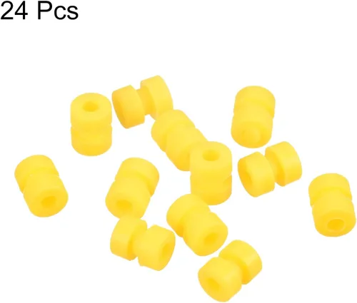 Miniatura 3 de MECCANIXITY Bolas de goma antivibración RC para control remoto F4 F7 controlador de vuelo M2x5.0.236 in bolas de absorción de impactos (amarillo)