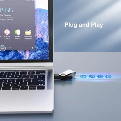 Miniatura 2 de TOPESEL Unidad flash USB 3.0 de 64 GB, paquete de 10 unidades a granel, memoria USB para respaldo de almacenamiento de datos, disco de memoria