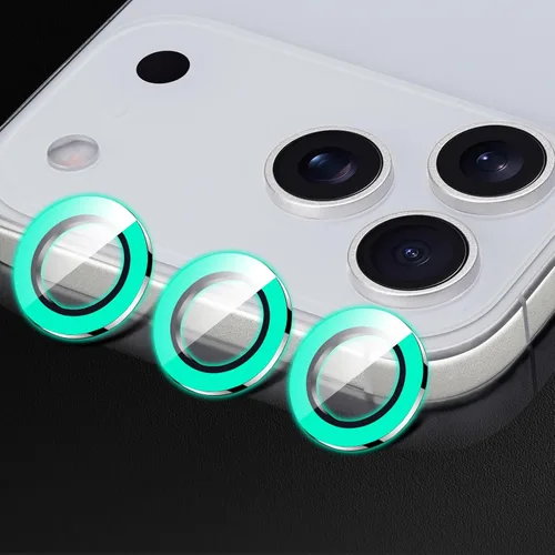 Miniatura 43 de Compatible con iPhone 11 Pro/11Pro Max/12 Pro Luminous Camera Lens Protector Ultra Thin Película de vidrio templado Protector de pantalla de cámara
