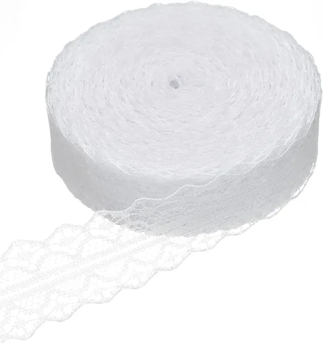 Miniatura 8 de 30 yardas de cinta de encaje blanca, para envolver regalos, decoración de vestidos, decoración de bodas, manualidades de costura (Estilo2)