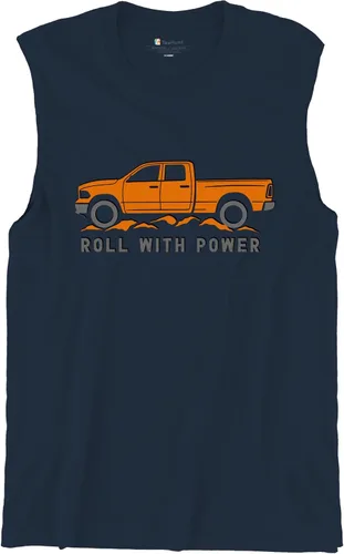 Miniatura 19 de Tee Hunt Camisetas gráficas y camisetas sin mangas para hombre Roll with Power Pickup Truck