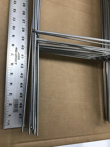 Miniatura 6 de Paquete de 50 letreros de 30 x 10 pulgadas para patio, uso con letreros corrugados de 0.157 in o 0.197 in, paquete de 50 estacas de alambre