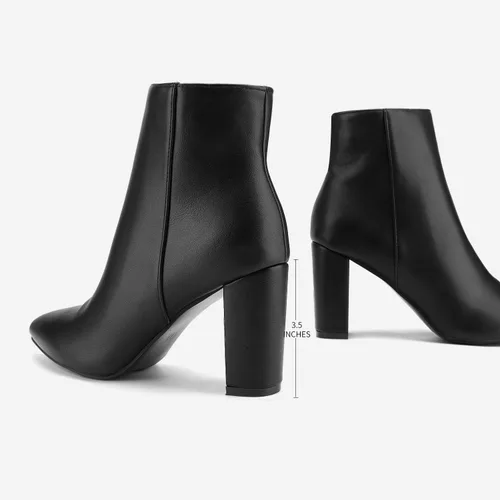 Miniatura 4 de DREAM PAIRS - Botines de mujer de tacón alto y grueso