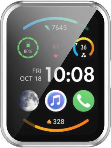 Miniatura 6 de Funda protectora de pantalla para Huawei Watch Fit/Fit New/Fit Special Edition Smart Watch PC+Protector de pantalla de vidrio templado para Huawei 3