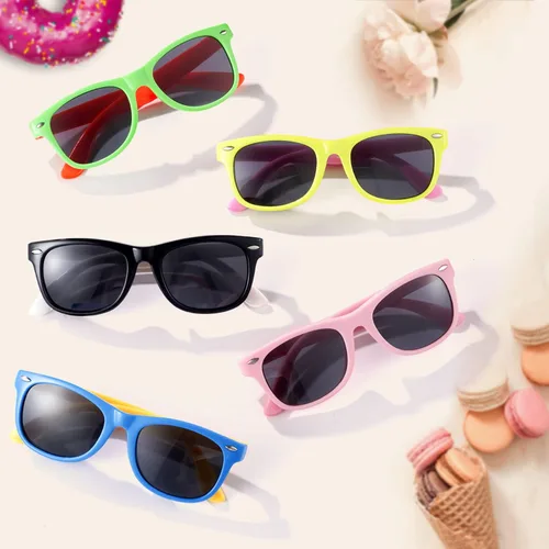 Miniatura 6 de JASPIN Lentes de sol polarizados para niños y niñas, marco flexible de goma TPEE para niños y niñas de 2 a 10 años, 100% protección UV. Gafas de sol