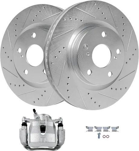 Miniatura 67 de Detroit Axle - Kit de freno delantero para Chevrolet Equinox Pontiac Torrent Suzuki XL-7, 08-10 Saturn Vue, 12-15 Captiva Sport Reemplazo 2008 2009
