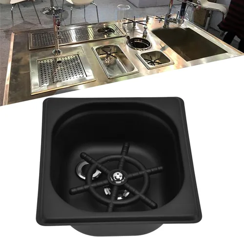 Miniatura 4 de Enjuagadora de vidrio, cuadrada de acero inoxidable automático, limpiador de vasos, enjuague rápido, accesorios para fregadero de cocina, bar, bar