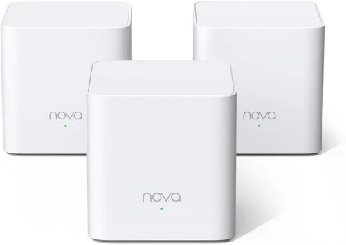 Miniatura 10 de Sistema de WiFi de malla Tenda Nova MW6 - Cubre hasta 2400 pies cuadrados - Sistema de WiFi de malla AC1200 para toda la casa - Red de malla Gigabit