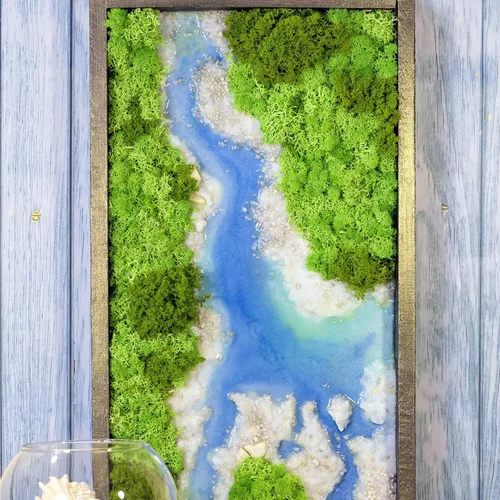 Miniatura 5 de Musgo falso de 3.5 onzas para plantas de interior, musgo blanco artificial realista preservado para manualidades, musgo de reno para centros de mesa