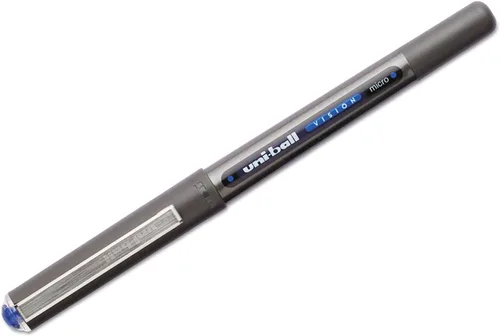 Miniatura 2 de Uni-ball 60108 Vision Roller Ball Stick Impermeable Pen Tinta Azul Micro Docena