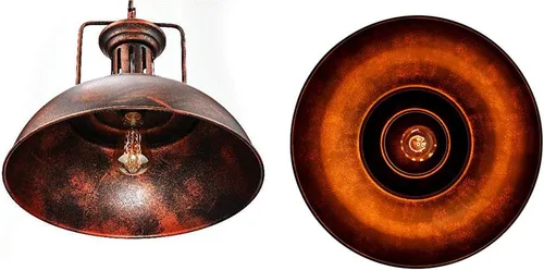 Miniatura 6 de Lámpara colgante de cúpula industrial, iluminación de techo colgante de granero para isla de cocina, comedor, metal de bronce rústico