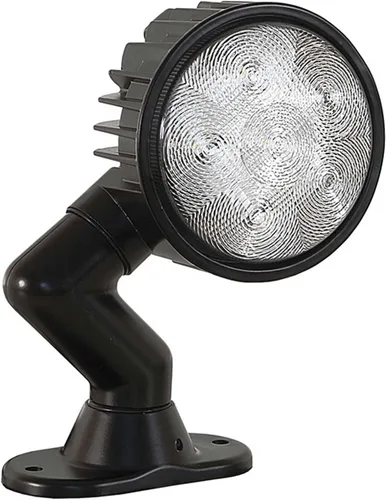 Miniatura 8 de Buyers Products 1492145 Luz de trabajo LED de inundación ultra brillante articulada de 5 pulgadas de ancho, 18 LED, 4500 lúmenes, clasificación