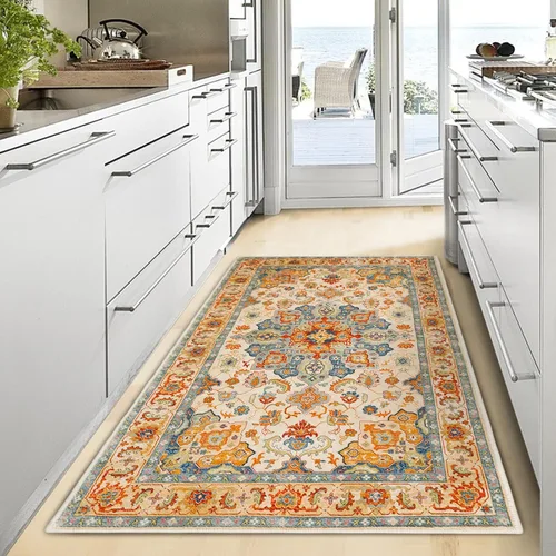 Miniatura 6 de COMSLE Alfombra Corredor Bohemia, 2 x 7 pies Alfombras Lavables para Pasillo Lana Sintética Pequeña Alfombra de Área de Cocina Alfombra Desgastada
