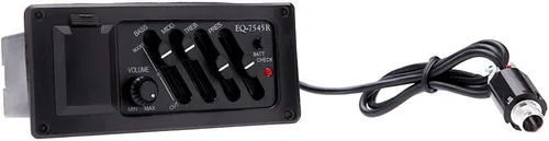 Miniatura 6 de EQ-7545R Piezo Pickup Guitarra Acústica Preamplificador Amplificador Ecualizador Sintonizador
