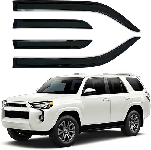 Miniatura 17 de Juego de 6 viseras de ventana para Toyota RAV4 2013 2014 2015 2016 2017 2018 Safe Rain Out-Channel Guard deflector
