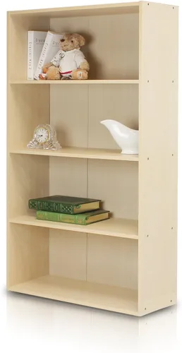 Miniatura 46 de Furinno Luder - Estantería abierta de 3 niveles, color roble francés