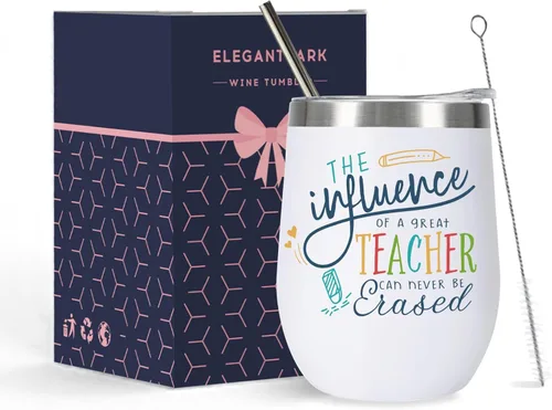 Miniatura 9 de ELEGANTPARK Regalos para profesoras para mujeres, taza de profesora de parte de estudiantes y profesores, regalos de agradecimiento para graduación