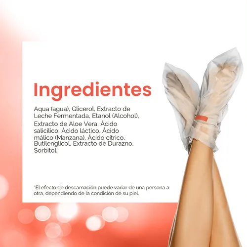 Miniatura 7 de Máscara exfoliante para pies - Máscara para pies con piel suave como la de un bebé - Elimina la piel muerta, pies secos, agrietados y callos, spa
