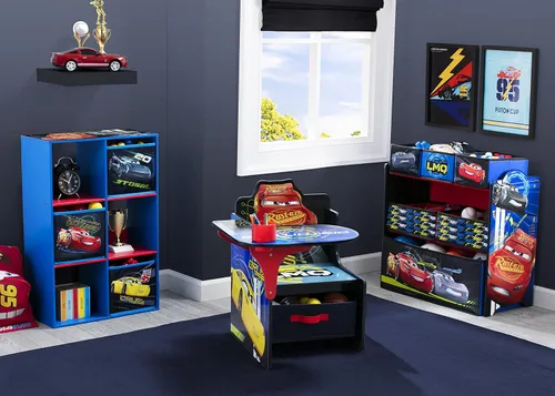 Miniatura 4 de Delta Children - Escritorio con silla y compartimento de almacenamiento, Cars Disney/Pixar
