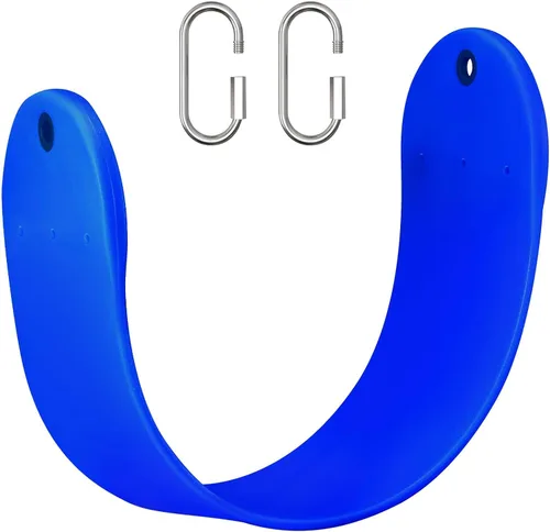 Asiento de columpio de repuesto de asiento de columpio de EVA suave con 2 hebillas de bloqueo, soporta 300 libras, accesorios TreeSwing con ganchos