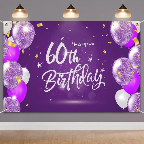 Miniatura 30 de HAMIGAR Fondo de pancarta de feliz cumpleaños número 10 de 6 x 4 pies, decoraciones de cumpleaños de 10 años, suministros de fiesta para niñas