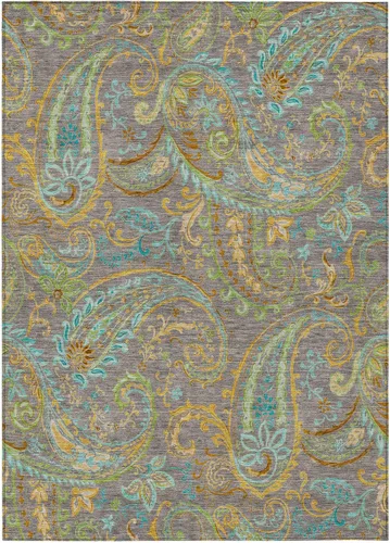 Miniatura 38 de Addison Rugs Chantille ACN533 - Alfombra negra de 8 x 10 pies, resistente a las manchas, lavable a máquina, no se desprende, para dormitorio, sala