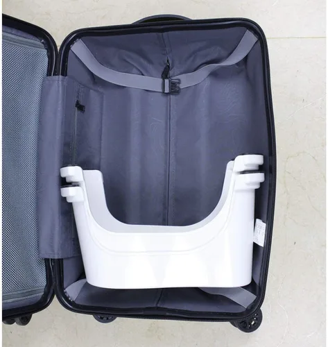 Miniatura 8 de EVRON Taburete de inodoro de 7 pulgadas para adultos, reposapiés movibles separados divididos de dos piezas con posicionamiento flexible, diseño