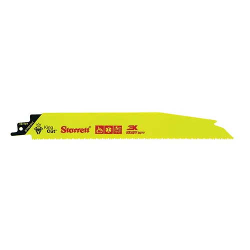 Miniatura 10 de Starrett BTR121014-5 - Hoja de sierra recíproca de demolición y rescate de incendios bimetálica, 12 pulgadas de largo, 1 pulgada de ancho, 0.63