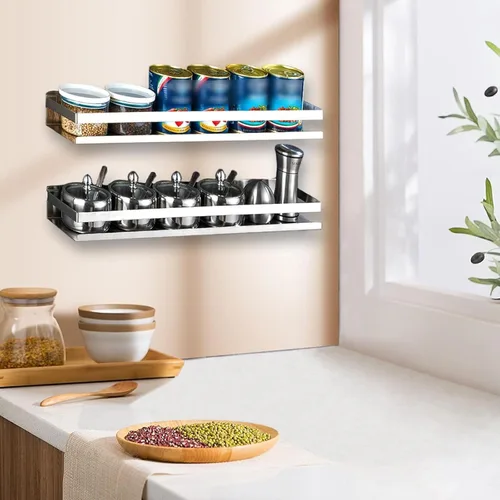 Miniatura 2 de Estante de baño de acero inoxidable de 15.75 pulgadas, estante de ducha para baño, cocina, ducha, estante de almacenamiento de metal a prueba