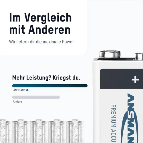Miniatura 5 de Ansmann Baterías recargables de 9V 300 mah