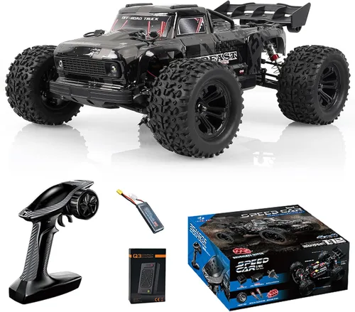 Auto RC rápido sin escobillas 1/12 para adultos, 4WD eléctrico todoterreno RC Monster Truck, 60KM/H de alta velocidad RC coche con Hobbywing ESC,