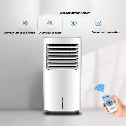 Miniatura 3 de Ventilador de refrigeración por evaporación, con control remoto, enfriador de aire portátil sin aspas, ventilador eléctrico y humidificador