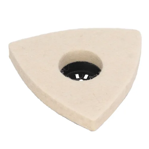 Miniatura 7 de Almohadilla de pulido de lana triangular, almohadillas de pulido de fieltro de 3.1 pulgadas con base de acero de aleación para herramientas