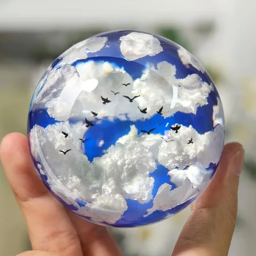 Miniatura 4 de LET'S RESIN 9 Piezas Moldes de Silicona Esféricos para Resina, Moldes de Resina de Esfera 3D Sin Costuras Mejorados, Moldes de Resina Epoxi de Bola