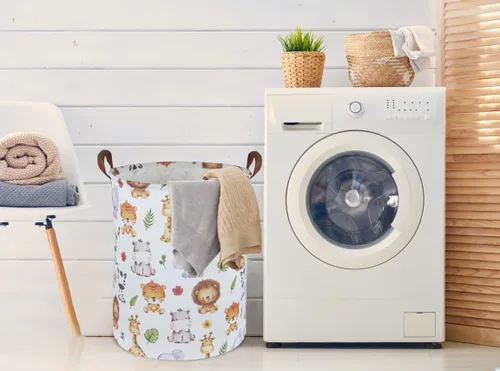 Miniatura 3 de Cesta de Ropa Sucia para Niños, Canasta de Ropa de Bebé Cestas de Almacenamiento de Animales para Decoración de Habitación de Niños, Cesta de Bonito