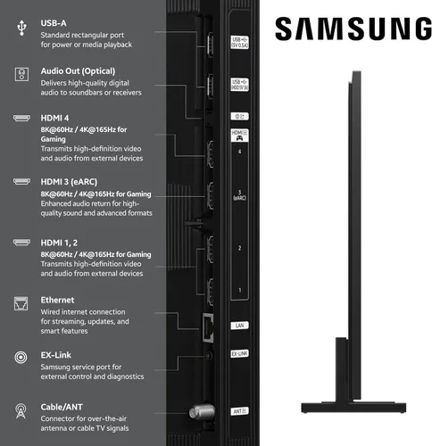 Miniatura 3 de Samsung - Smart TV Neo QLED 8K de la serie QN900F de 65 pulgadas, Vision AI, Mini LED con Alexa incorporado (modelo 2025, 65QN900F) Neo Quantum HDR