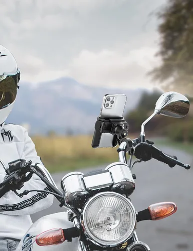 Miniatura 8 de Grefay Soporte universal de teléfono para manillar de motocicleta 【1S liberación rápida】 Abrazadera de teléfono de bicicleta antivibración