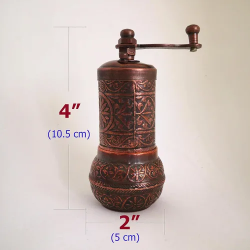 Miniatura 2 de Molinillo de Pimienta - Molinillo Manual de Especias - Molinillo de Hierbas - Molino de Pimienta - Molinillo de Granos de Café (Marrón Envejecido)