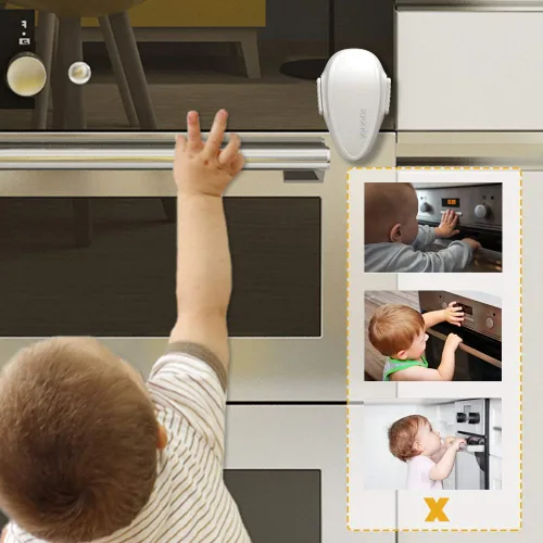 Miniatura 5 de Mom's Choice Gold Awards Ganador – EUDEMON 1 paquete de cerradura para puerta de horno a prueba de niños, cerradura frontal del horno fácil