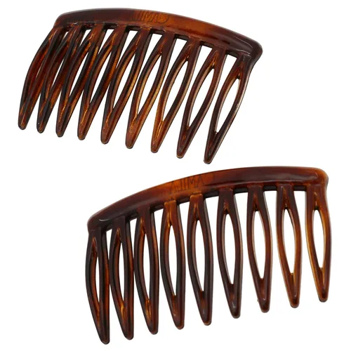 Miniatura 9 de Camila Paris CP3109 - Peine lateral francés para el cabello, pequeño, curvado, beige, con torsión francesa, decorativo, pinzas de sujeción fuerte