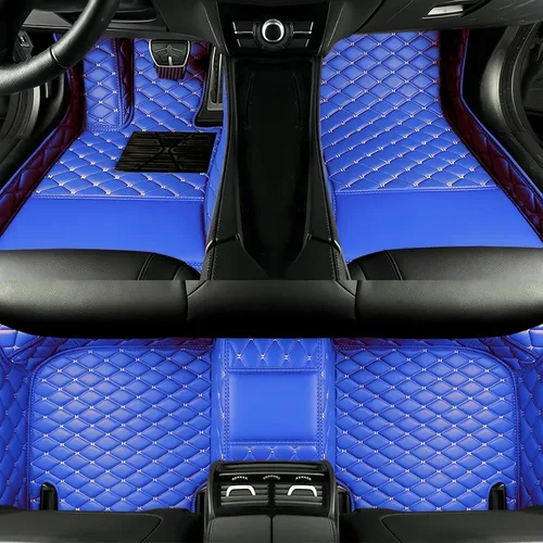 Miniatura 14 de Tapetes de cuero personalizados impermeables para automóvil, sedán, SUV, automóvil deportivo, negro, beige, para hombre y mujer (todo beige, 3D)