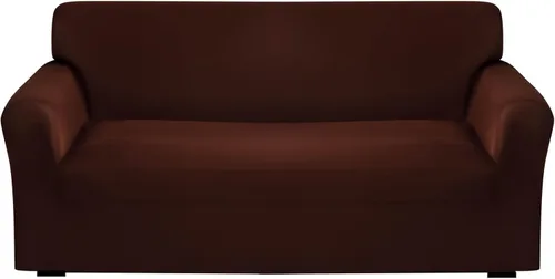 Miniatura 9 de Qubjus Funda de sofá moderna de alta elasticidad para sofá cama de dos cojines, funda de sofá sólida antideslizante, lavable, protector de muebles