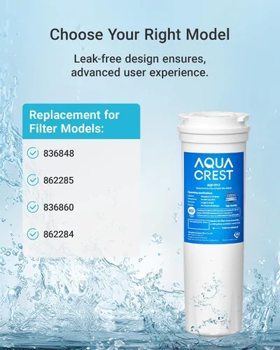 Miniatura 2 de AQUACREST 836848 Filtro de agua para refrigerador, repuesto para Fisher & Paykel 836848, 862285, 862284, paquete de 3