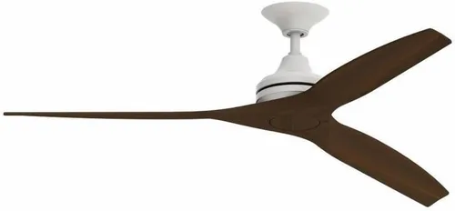 Miniatura 3 de Fanimation Spitfire - Ventilador de techo para interiores y exteriores de 60 pulgadas, níquel cepillado con cuchillas naturales