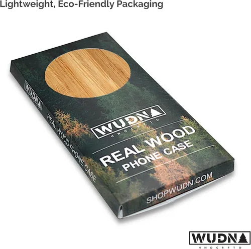 Miniatura 3 de WUDN Slim Wooden Phone Case (Carmalized Bamboo) Compatible with iPhone 11 Pro Max Bambú Carmalizado