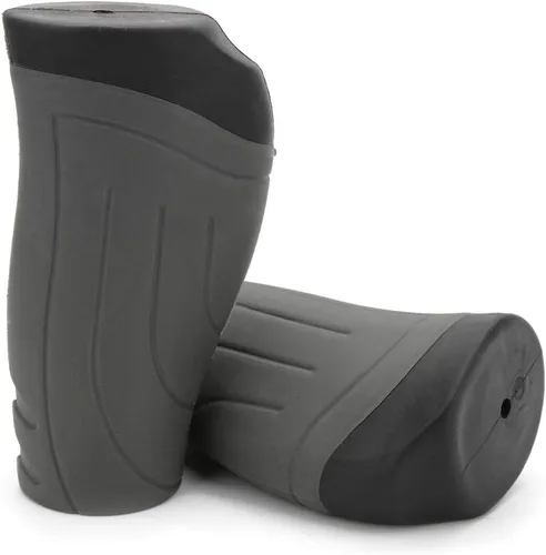 TOPCABIN Empuñaduras de bicicleta 2 unidades de 3.543 in de longitud, empuñaduras cortas para manillar de bicicleta, diseño ergonómico de goma de