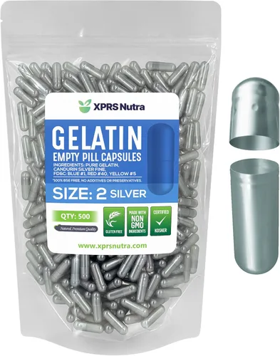 Miniatura 42 de XPRS Nutra Cápsulas vacías de tamaño 2 – 100 cápsulas vacías de gelatina – Pastillas de relleno de cápsulas de bricolaje – Cápsulas de gel de Multi
